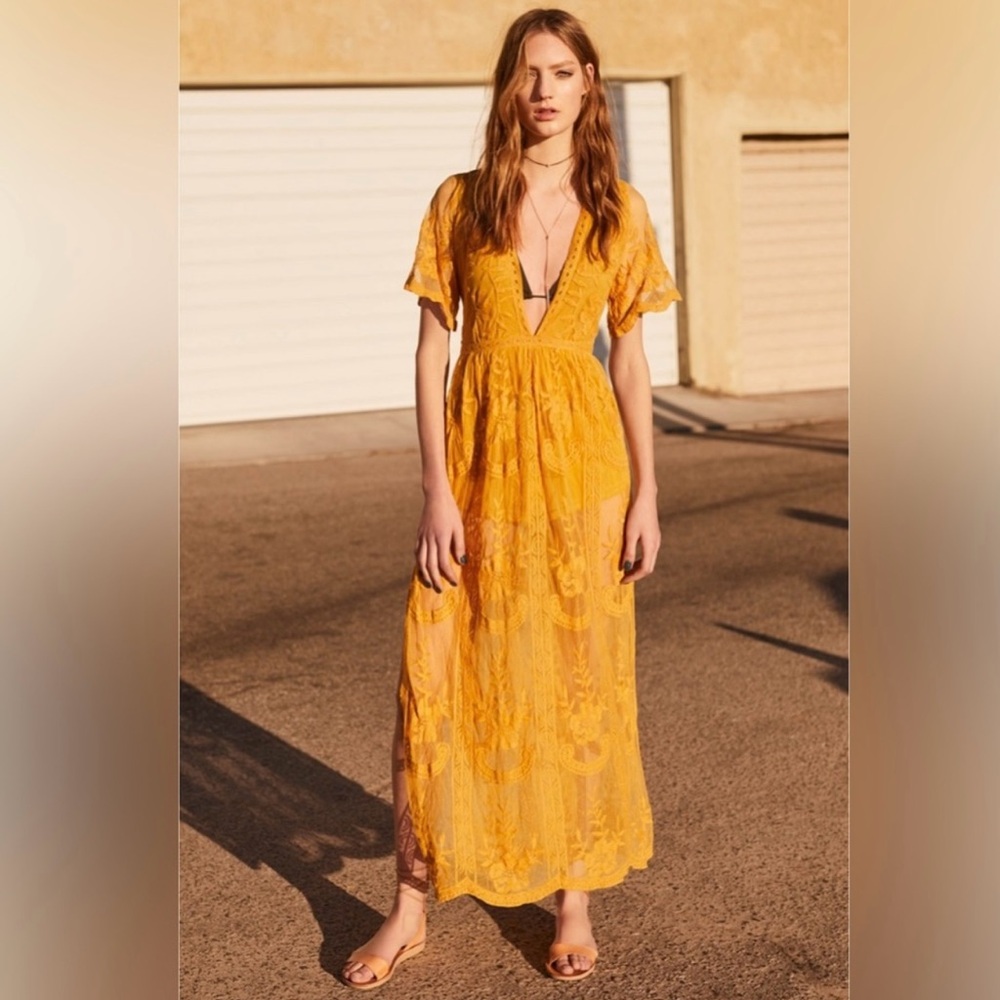 Socialite lace maxi romper dress